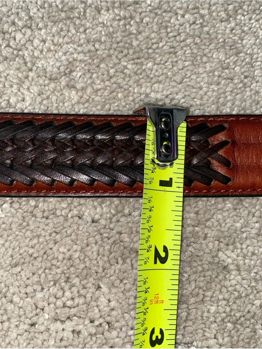 Fossil Vintage Cowhide Brown‎ Leather Belt Size 36 Men’s